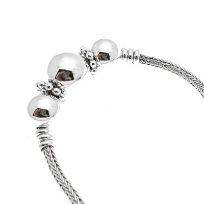 Image 2 of Silver bracelet foxtail link