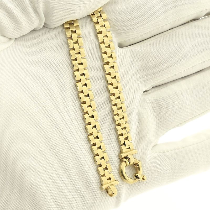 Image 10 of Gold Bismarck link bracelet | 19.5 cm
