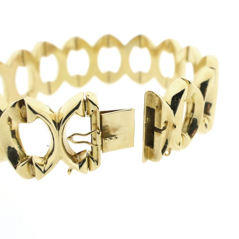 Image 4 of Gold fantasy link bracelet; 19 cm