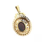 Image 3 of Vintage gold pendant with garnet