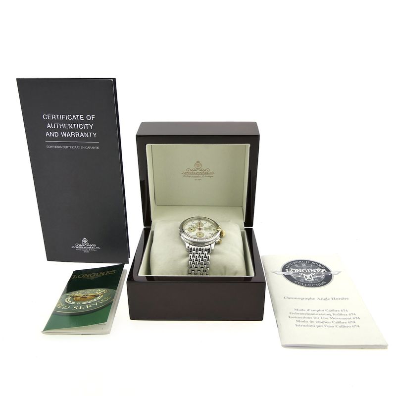 Image 4 of Longines Lindbergh Hour Angle L2.618.5 Automatic Chronograph Watch