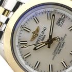 Image 13 of Breitling Galactic 'Sleek' C71330; Gold/steel women's watch with mother-of-pearl dial