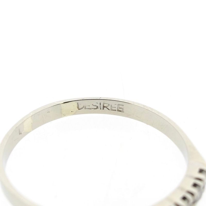 Image 6 of White Gold Ring with Diamonds; 0.14 ct.