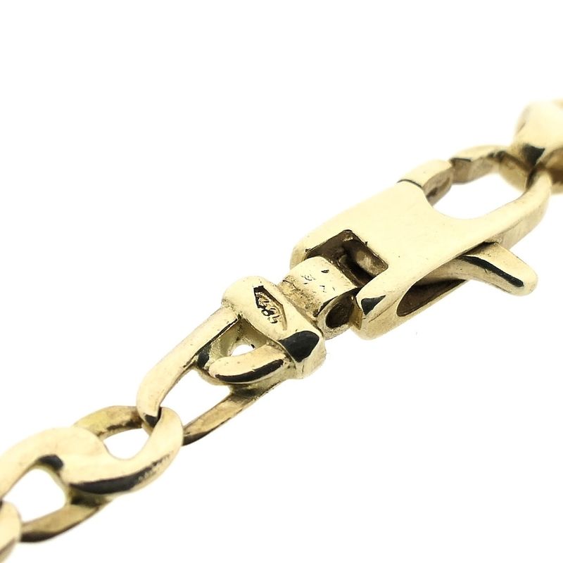Image 5 of Two-tone gold navy link chain with diamonds