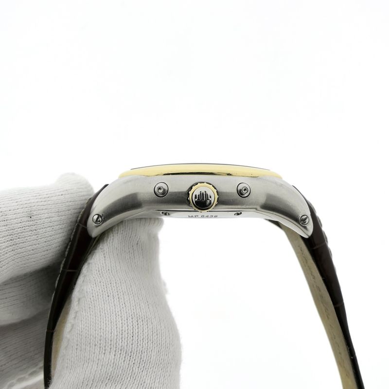 Image 10 of Maurice Lacroix Masterpiece 'Phase de Lune' Tonneau MP6439; Automatic gold/steel men's watch