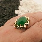 Image 4 of Bicolor ring with jade | Vintage