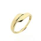 Image 1 of Golden fantasy ring with diamond | 0.05 ct.