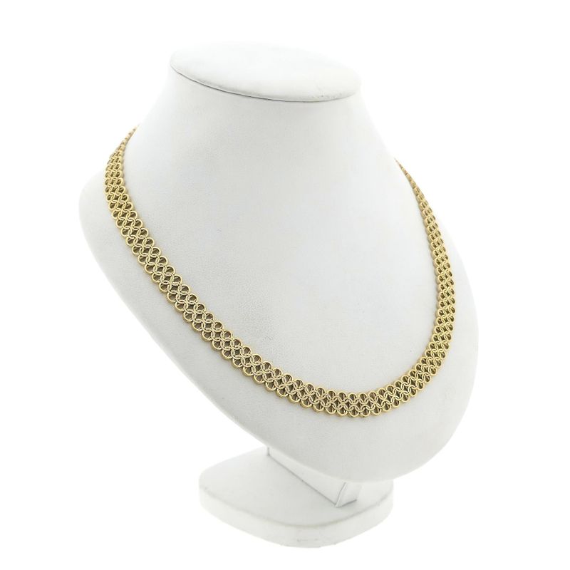 Image 3 of Gold Fantasy Link Necklace; 14 Karat; 43.5 cm