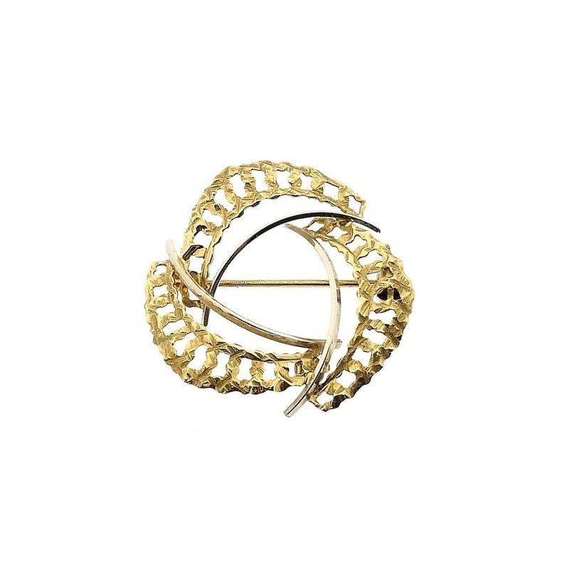 Image 1 of Two-tone gold brooch