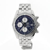Breitling Chronomat Evolution 'Blue' A13356; Chronograph men's watch