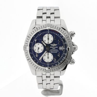 Image 1 of Breitling Chronomat Evolution 'Blue' A13356; Chronograph men's watch