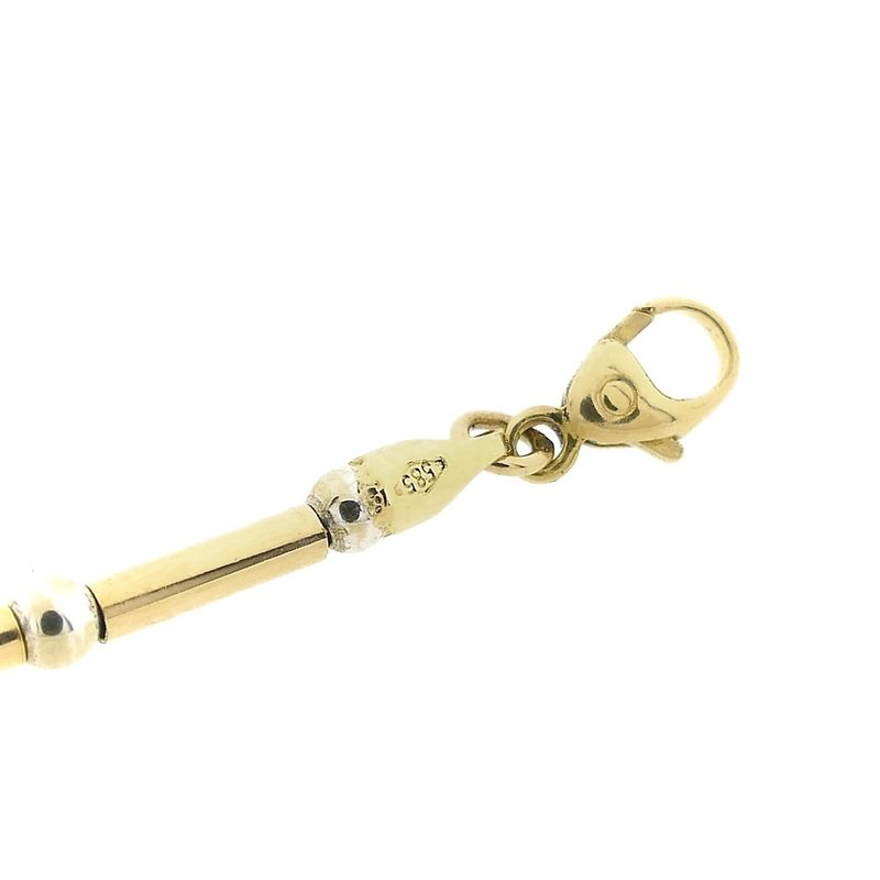 Image 5 of Two-tone gold bar necklace