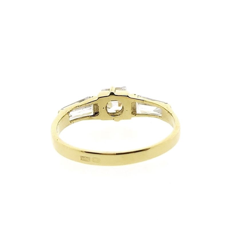 Image 4 of Gold ring with zirconia