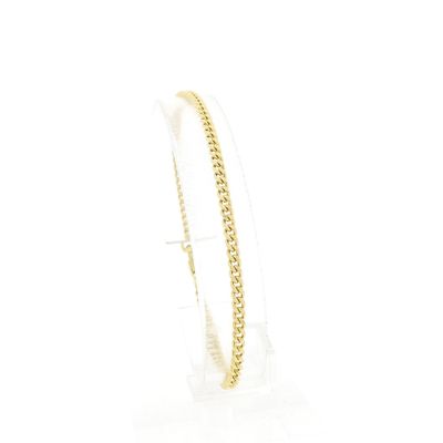Image 1 of Gold gourmet link bracelet | 19.5 cm