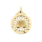 Image 1 of Gold zodiac sign pendant; Libra