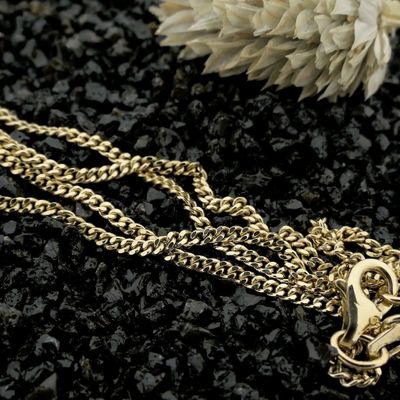 Gold gourmet link chain Image 2 of Gold gourmet link chain