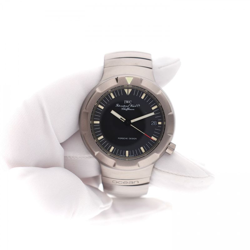 Afbeelding 7 van IWC Porsche Design Ocean 2000 IW3500; Vintage Heren Horloge (Full-Set 1988)