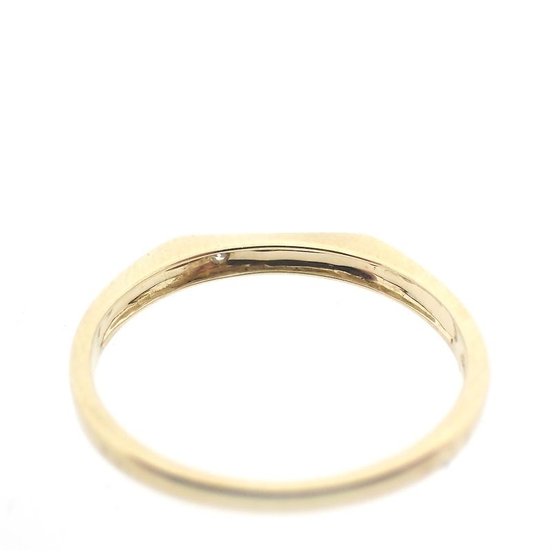 Image 7 of Subtle gold ring with 0.015 ct diamond.
