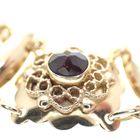 Image 3 of Vintage gold bracelet with garnet | 17 cm
