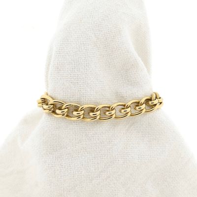 Image 1 of 18 Kt. Vintage Gold Fantasy Link Bracelet | 20.5 cm