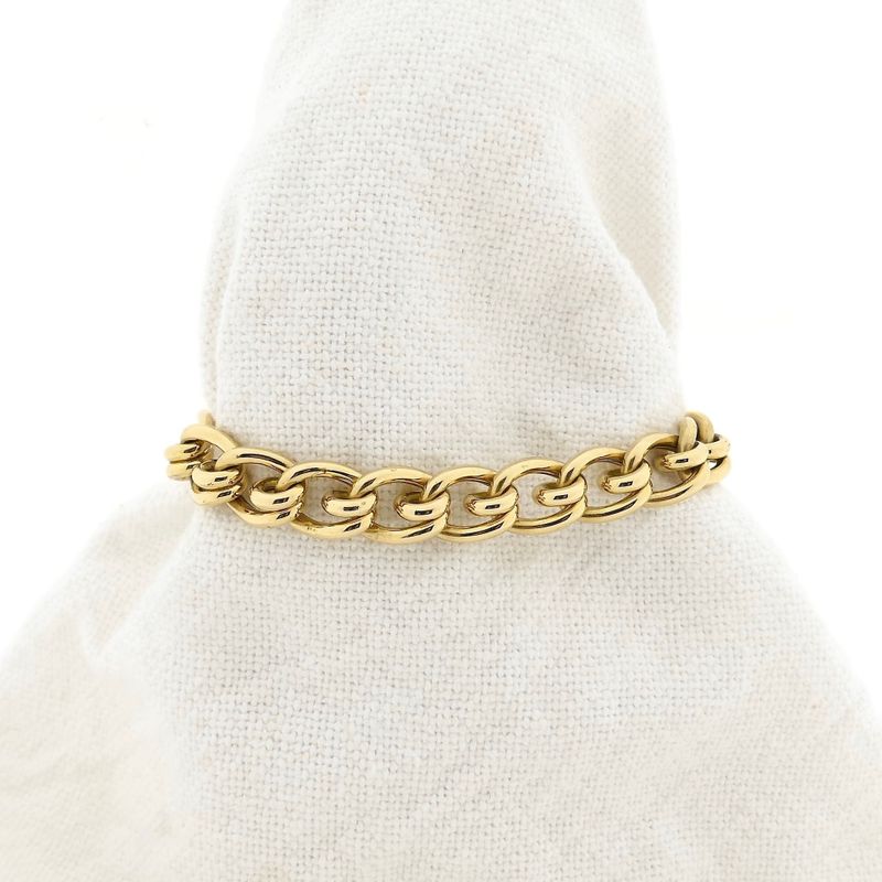 Image 1 of 18 Kt. Vintage Gold Fantasy Link Bracelet | 20.5 cm