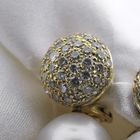 Image 6 of Utopia gold earrings with pearl and diamonds; 1.54 ct.