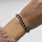 Image 5 of Silver gourmet link bracelet | 20 cm