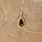 Image 2 of Vintage gold pendant with garnet