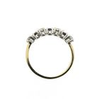 Image 5 of 9 carat row ring with ruby ​​and zirconia