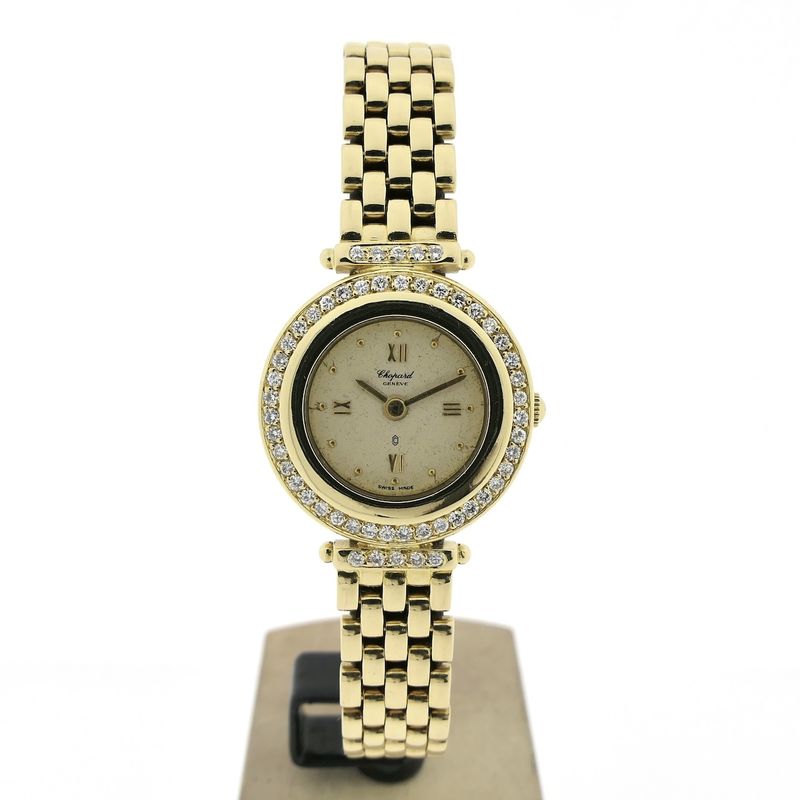Image 26 of Chopard Geneva Classic 884.1; Vintage 18k gold women's watch with diamonds
