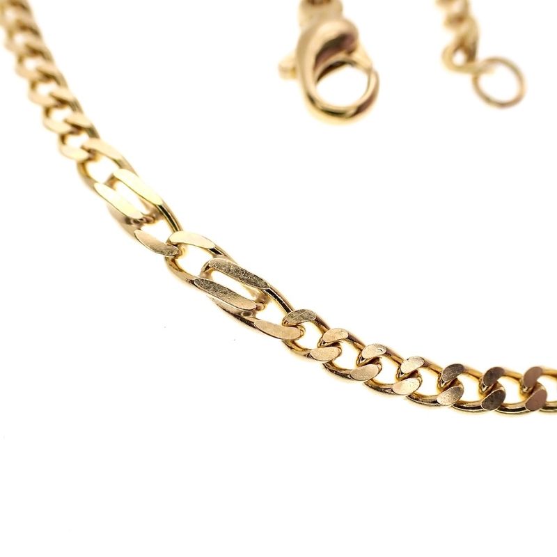 Image 2 of Gold Figaro link chain | 45 cm