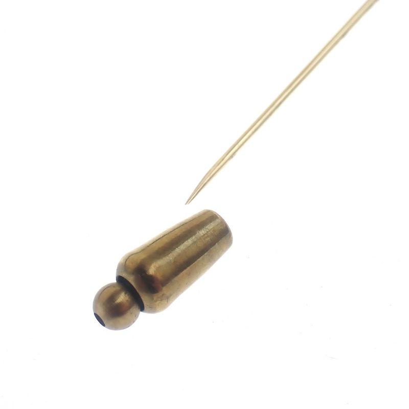 Image 4 of Gold lapel pin, tie pin with diamond | 0.05 ct.