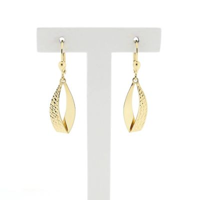 Image 1 of Gold earrings with pattern