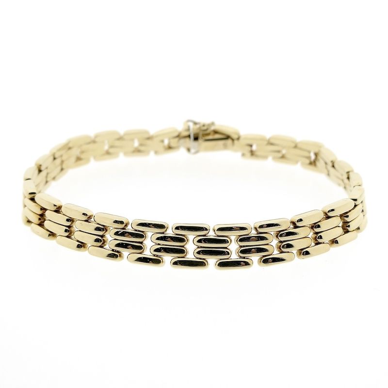 Image 4 of Gold Bismarck link bracelet