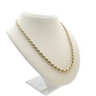 Image 3 of Gold twisted link chain | 45 cm