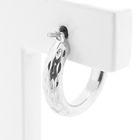 Image 5 of White gold earrings with engravings; Ø 15.8 mm