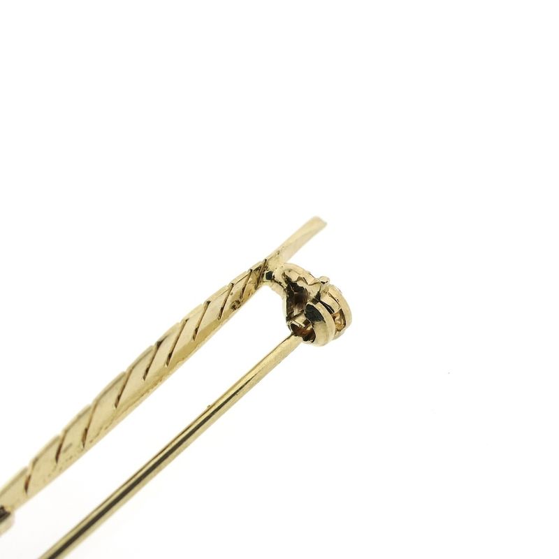 Image 4 of Vintage gold feather brooch