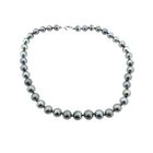 Image 10 of Tahitian pearl necklace with white gold clasp | 46 cm