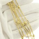 Image 7 of Gold long necklace with decorative details | 90 cm