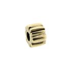Image 1 of Pandora clip charm; Gold; Ribbed Charm