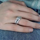 Image 6 of Silver Buddha to Buddha ring chain small