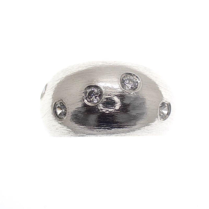 Image 2 of Silver convex fantasy ring with zirconia
