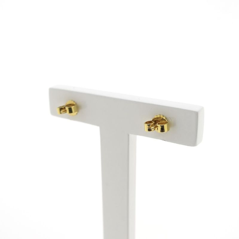 Image 4 of Gold button stud earrings