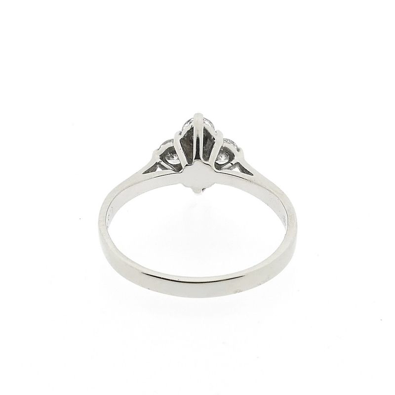 Image 4 of White gold ring with diamonds; 0.38 ct.