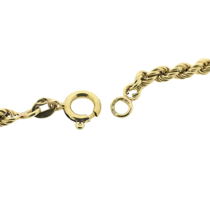 Image 7 of Gold twisted link chain with tassels | 48 cm