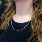 Image 4 of Two-tone gold Figaro chain | 52 cm