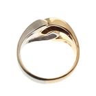 Image 5 of Two-tone gold ring with diamonds; 0.16 ct.