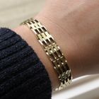 Image 8 of Gold fantasy/tank link bracelet | 17.5 cm