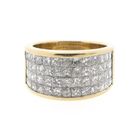 Image 7 of Gold pavé ring with diamonds; 4.16 ct.