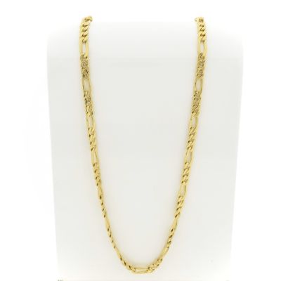Image 1 of Long gold Figaro link chain
